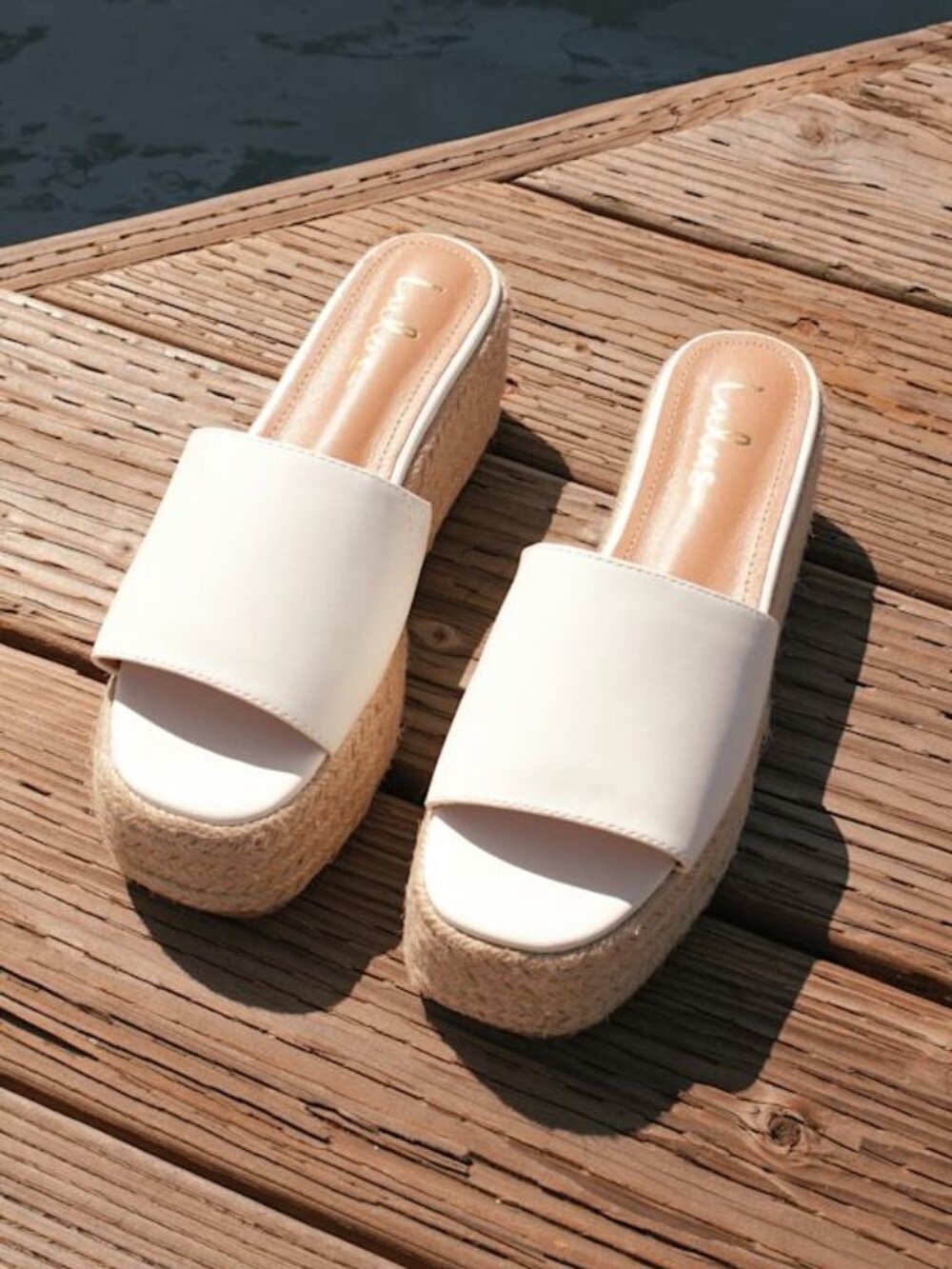 Lulus O'ahu 2 White Espadrille Platforms - Size 6
